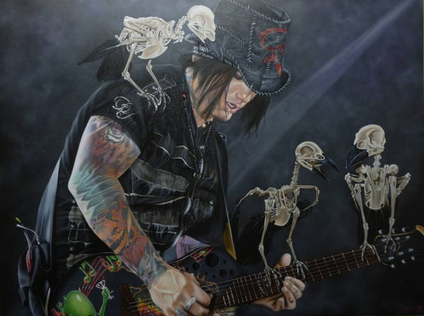 DJ Ashba (Guns N' Roses) - Murder Of Four - Michael Godard Art Gallery