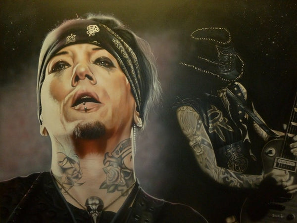 DJ Ashba (Sixx:A.M.) - Do You Want To See Heaven Tonight - Michael Godard Art Gallery