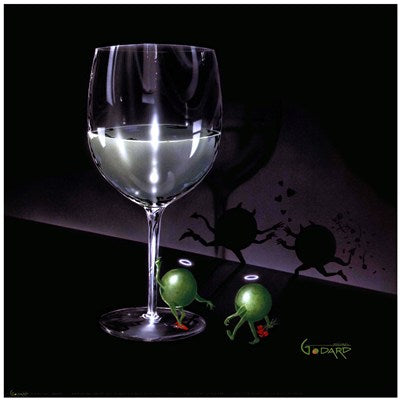 He Devil She Devil White Wine - Michael Godard Art Gallery