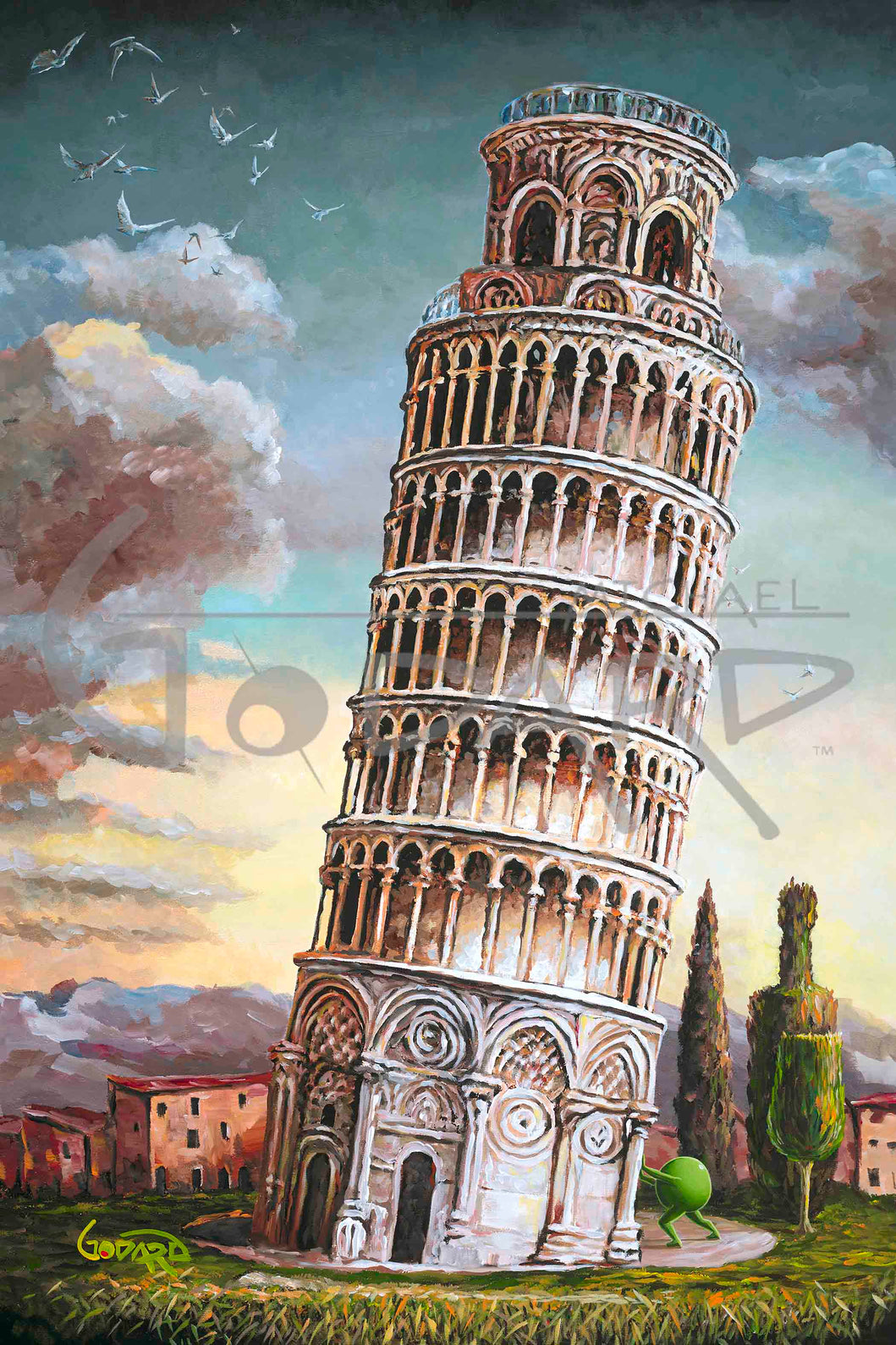 ダイヤモンドアートクラブ　Streets of Pisa Leaning Tower of PISA – Olive Vegas Gallery