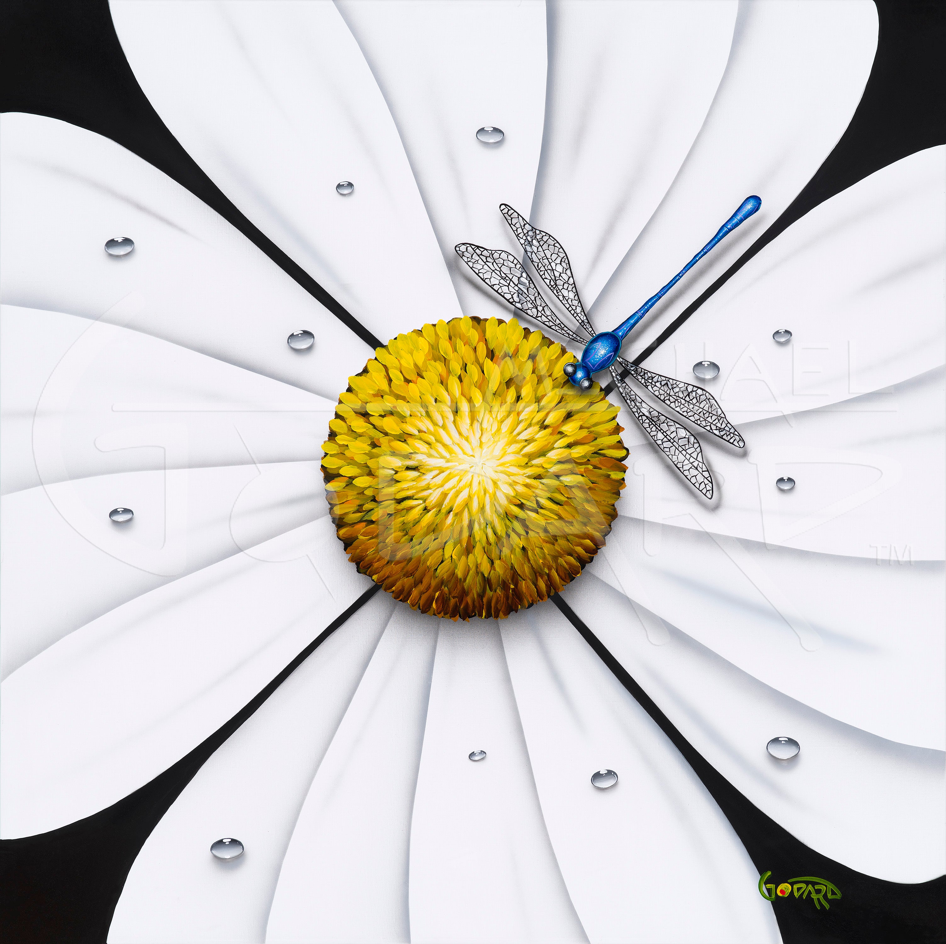 White Flower Dragonfly – Olive Vegas Gallery