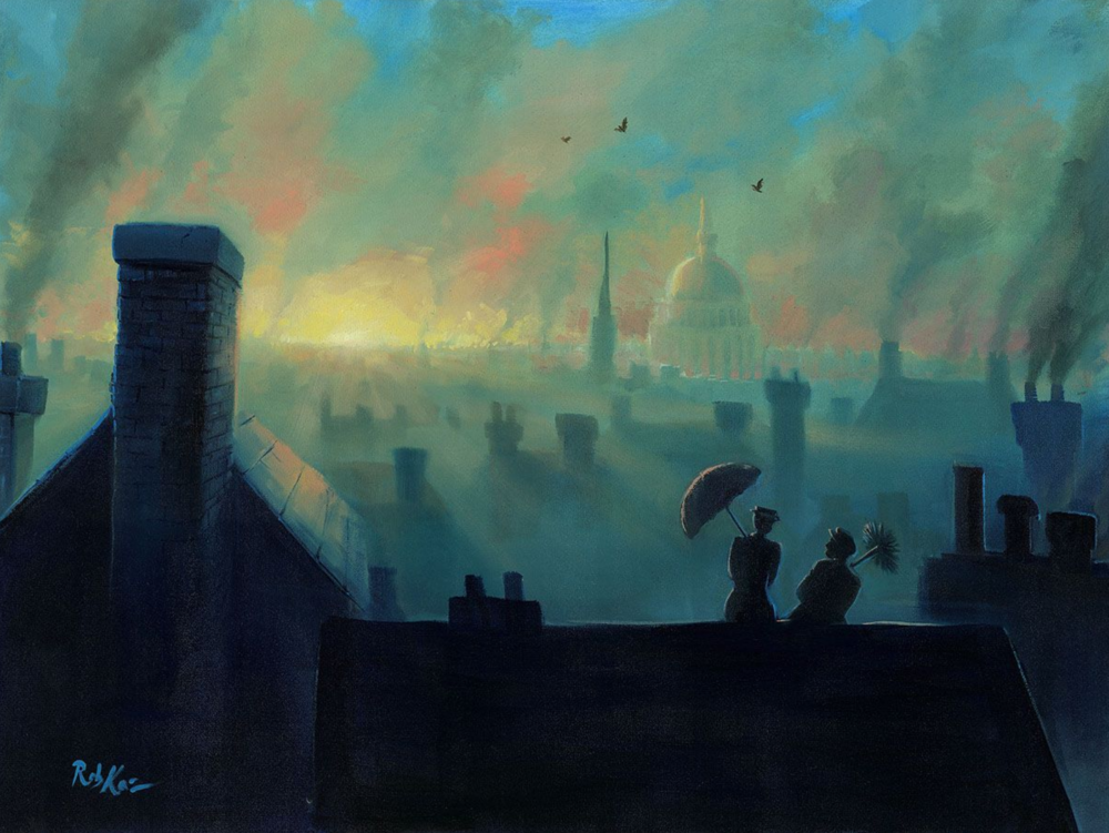 A View from the Chimneys - Michael Godard Art Gallery