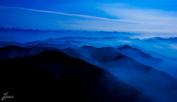 Great Bear Wilderness at Dusk- aerial fine art photography by Zedekiah