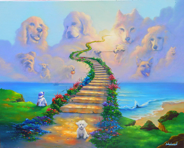 All Dogs Go to Heaven by Jim Warren – Olive Vegas Gallery